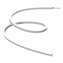 This mounting channel is designed for flexible linear LED tape lights, providing a secure housing for architectural, commercial, or industrial installations. It measures 39 inches in length, 0.47 inches in width, and 0.45 inches in height, and supports side or top bend configurations for precise light direction and heat dissipation.