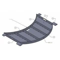 This ramp extension provides a smooth transition for pallet loads onto stretch wrap machines, reducing film snags and operator strain. It measures 48 inches in length, 24 inches in width, and 2 13/16 inches in height. Compatible with stretch wrap films and model 833EE0.