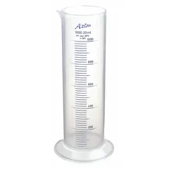 Polypropylene Graduated Cylinder, 1 L, 33.8 fl oz, To Contain (TC), Round