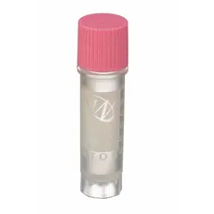 Cryogenic Vial, Polypropylene, 2 mL, Pink, Sterile, Self-Standing, Round Bottom, External Thread, 12 mm Body Dia