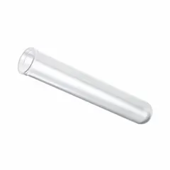 Polystyrene Test Tube, 16 mL, Round Bottom, Natural, No Closure