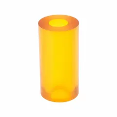Cylindrical compression spring made of urethane rubber, 3/4 in length, 0.69 in outer diameter, sold in a pack of 10. Used for non-metallic cushioning and force absorption in industrial applications such as machinery, automation, and material handling systems.