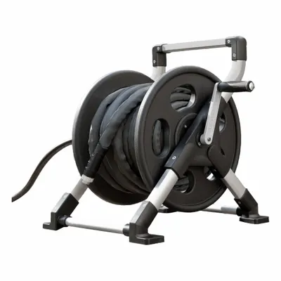 LIBERTY GARDEN Metal Freestanding Garden Hose Reel - Metal Freestanding Garden Hose Reels