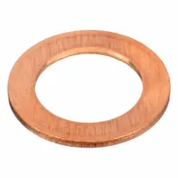 Metric copper sealing washer for M14 screw sizes. Inside diameter 14 mm, outside diameter 22 mm. Supplied in a pack of 50. Used to create a leak-proof seal under bolt or screw heads in hydraulic, pneumatic, and plumbing systems