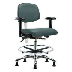 Vinyl Cleanroom Task Chair with Arms