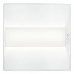 This 2 ft. x 2 ft. LED center-basket troffer operates at 120V AC, consumes 35W, and delivers 2222 to 4445 lumens at 3000K color temperature. It is designed for recessed ceiling grid installations in commercial and institutional spaces such as offices, schools, and retail environments.