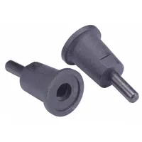 This backing pad supports TR quick-change discs during grinding, blending, and finishing tasks. It has a 1 in diameter and a 1/4 in straight-shank tool connection for secure mounting on compatible tools