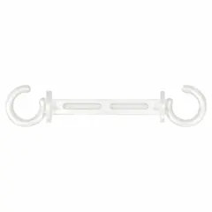 C-Hook for Plastic Chain Barrier, White, Polyethylene