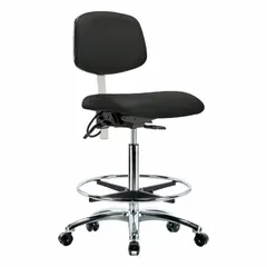 Vinyl ESD & Cleanroom Task Chair, Armless, ISO 5, ESD-Safe