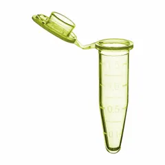 Approved Vendor C2000-Y Polypropylene Microcentrifuge Tube, 1.5 mL, Yellow, Conical Bottom, Graduated