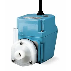 This oil-filled submersible centrifugal pump operates on 115V AC single-phase power. It is designed for dewatering, drainage, and fluid transfer in sumps, pits, and tanks, handling clean or slightly dirty water. The oil-filled motor provides thermal protection for continuous duty.