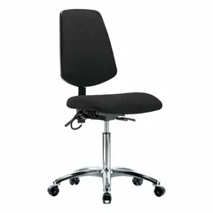 Approved Vendor ESD Task Chair, Fabric, Armless, 21 1/2" to 29" Height