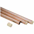 Copper tube for air conditioning and refrigeration systems. Type ACR, 2 1/8 in diameter, 10 ft straight length. Cleaned and capped to prevent contamination. Maximum operating pressure 550 psi at 150°F.