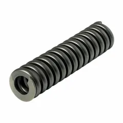This cylindrical compression spring is made from silicon alloy steel wire, offering good fatigue resistance for high-stress applications. It features closed and ground ends, measures 10 inches in length with a 1.5 inch outer diameter, and is supplied in a pack of 5. Commonly used in industrial machinery, automotive assemblies, and valve systems to absorb shock, maintain tension, or provide return force.
