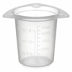 Tri-Pour Beaker, Low Form, Polypropylene, Translucent, 50 mL, Printed Graduations