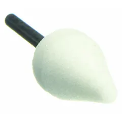 Aluminum Oxide Abrasive Point, Cone, 3/8 in Head Width, 13/16 in Head Length, Single Piece