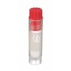 CryoELITE(TM) Cryogenic Vial, Polypropylene, 2 mL, Red Closure, Sterile, Self-Standing, Round Bottom, 12 mm Body Dia