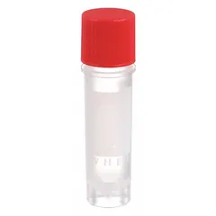 CryoELITE(TM) Polypropylene Cryogenic Vial, 2 mL, Red Closure, Self-Standing, Sterile