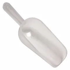 Polypropylene Lab Scoop, 22 mL (3/4 fl oz), 9.4 cm, White, FDA Grade