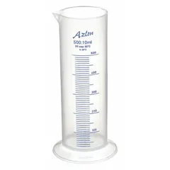 Graduated Cylinder, Polypropylene, 500 mL, 16.9 fl oz, To Contain (TC), Round
