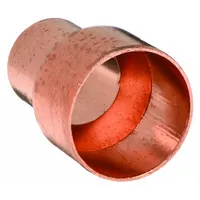 Wrot copper coupling with Cup x FTG configuration for reducing or transitioning between 2 in CTS and 1-1/2 in CTS copper tubing. Used in plumbing and HVAC systems for potable water, drainage, and hydronic heating applications