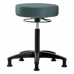 Vinyl Lab Stool with Fiberglass Base, Height Range 19 3/4 in to 27 3/4 in