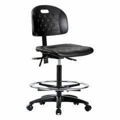 Polyurethane Lab Chair, Armless, Height Range 24 1/4 in to 34 in