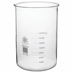 Low Form Glass Beaker, 20,000 mL, Type I Borosilicate Glass, Colorless