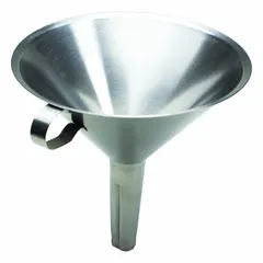 Stainless Steel Lab Funnel, 150 mm Diameter, 20 mm Stem, Silver Finish, UN5004-150