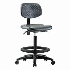 APPROVED VENDOR Polyurethane Lab Chair, Armless, 16 in Seat Width, 23 1/4 to 33 1/4 in Height Range