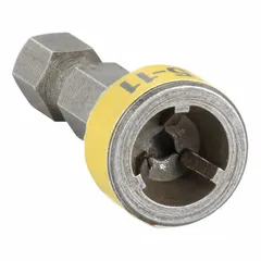 Tri-Groove Security Bit, Imperial, Impact Rated, Hex Shank