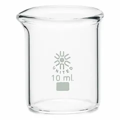 Low Form Glass Beaker, 10 mL, Type I Borosilicate Glass, Colorless