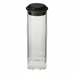 APPROVED VENDOR Plastic Lab Vial, Black, Round Bottom, Self-Standing, 1.02 in Body Diameter