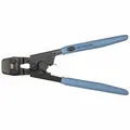 Steel ratchet pincer for installing ear clamps on PEX tubing. Delivers 495 lb clamping force. Includes GO-NO GO gauge to verify proper compression. Compatible with wire sizes from 0.375 in to 1 in.