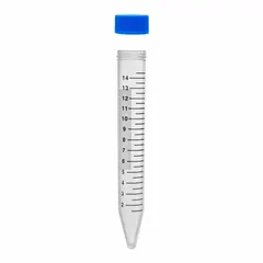 APPROVED VENDOR Polypropylene Centrifuge Tube, 15 mL, Conical Bottom, HDPE Screw Cap, Natural, Graduated, C2601-B