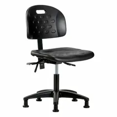 Polyurethane Lab Chair, Armless, Adjustable Height 17 1/4" to 22 1/2", 18" Seat Width, Nylon Base