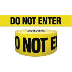 Approved Vendor Barricade Tape, 3 in x 1000 ft, Do Not Enter, Polyethylene, B3104Y1828-200