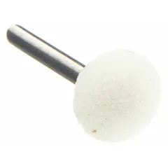 Aluminum Oxide Abrasive Point, Dish Shape, 1/2 in Head Width, 3/16 in Head Length, Single Piece