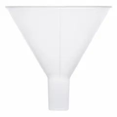 General Purpose Lab Funnel, Polypropylene, 5 oz, 100 mm, 22 mm Stem, 33 mm Stem Length, Colorless