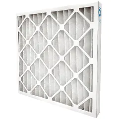 Pleated Air Filter, 20 in x 25 in x 1 in, MERV 7, Synthetic Media, Beverage Board Frame